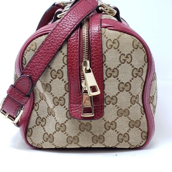 Gucci Canvas Vintage Small Boston Satchel Bag - Picture 3 of 16